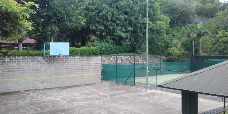 Communal basketball and Tennis Court